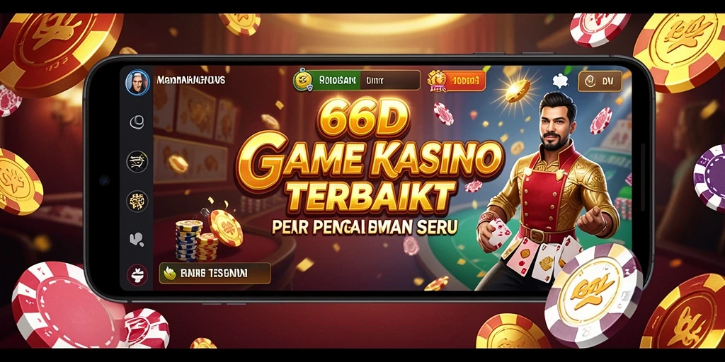 Tampilan menarik dari gameplay Kasino di 66D.