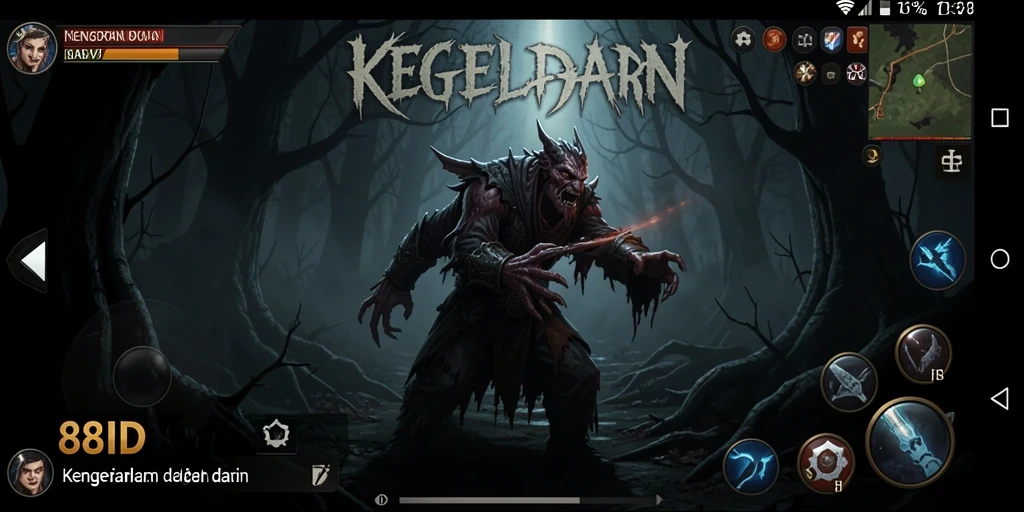 Menampilkan gameplay menakutkan dengan suasana mencekam di 88ID.