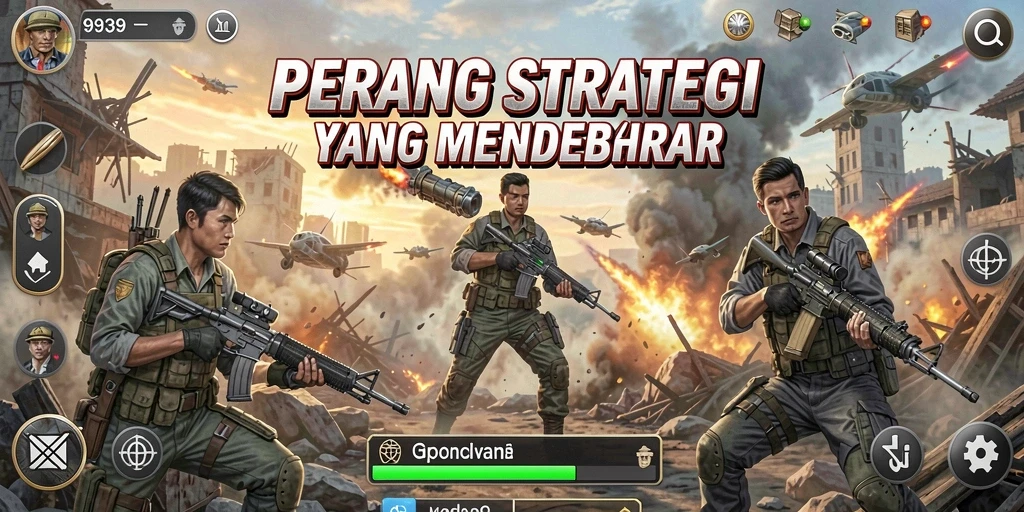 Screenshot utama gameplay SLG yang menarik di 9939.