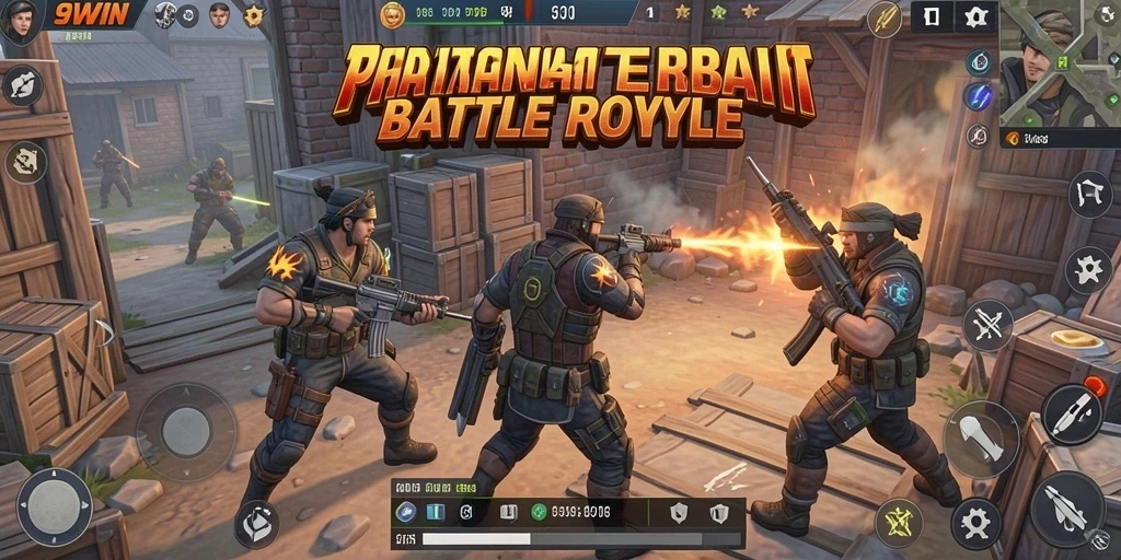 Tampilan seru dari aksi Battle Royale di 9WIN.