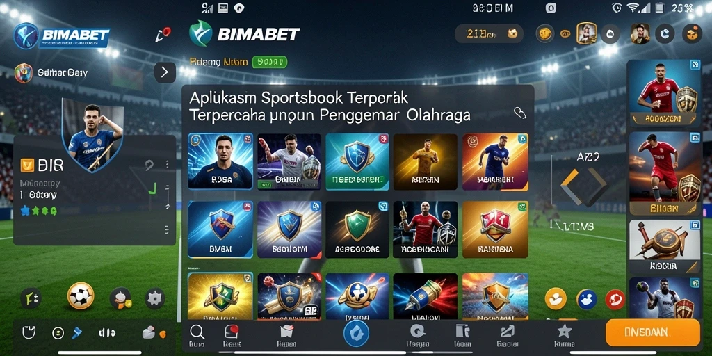 Tampilan gameplay Sportsbook yang menarik dan interaktif di BIMABET.