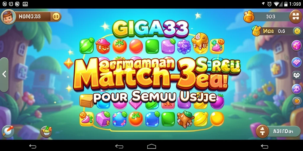 Tampilan gameplay GIGA33 yang menarik dan penuh warna.