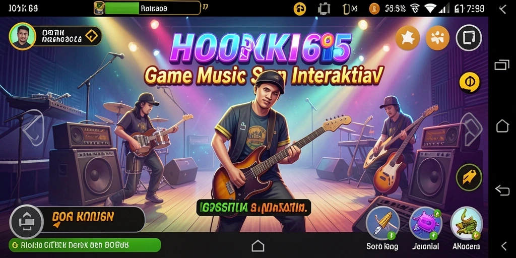 Tampilan gameplay HOKI65 yang menarik dan interaktif saat bermain musik.