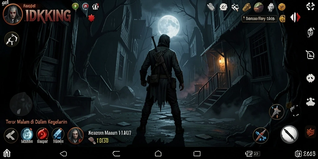 Tampilan screenshot IDRKING menampilkan suasana mencekam dan atmosfer Horror.