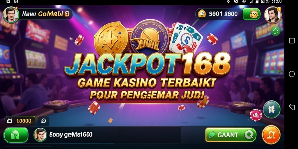 Tampilan gameplay menarik di JACKPOT168 dengan banyak pilihan permainan kasino.