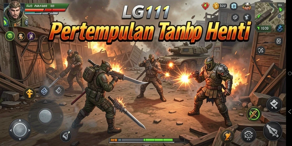 Screenshot gameplay menampilkan pertempuran seru dalam LG111.