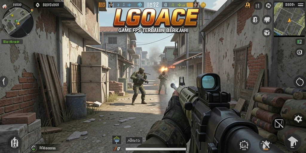 Screenshot gameplay LGOACE yang menampilkan pertempuran intens.