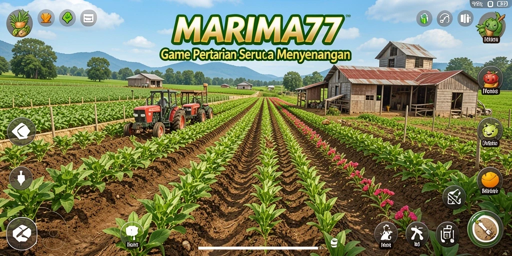 Tampilan gameplay seru game pertanian MARIMA77