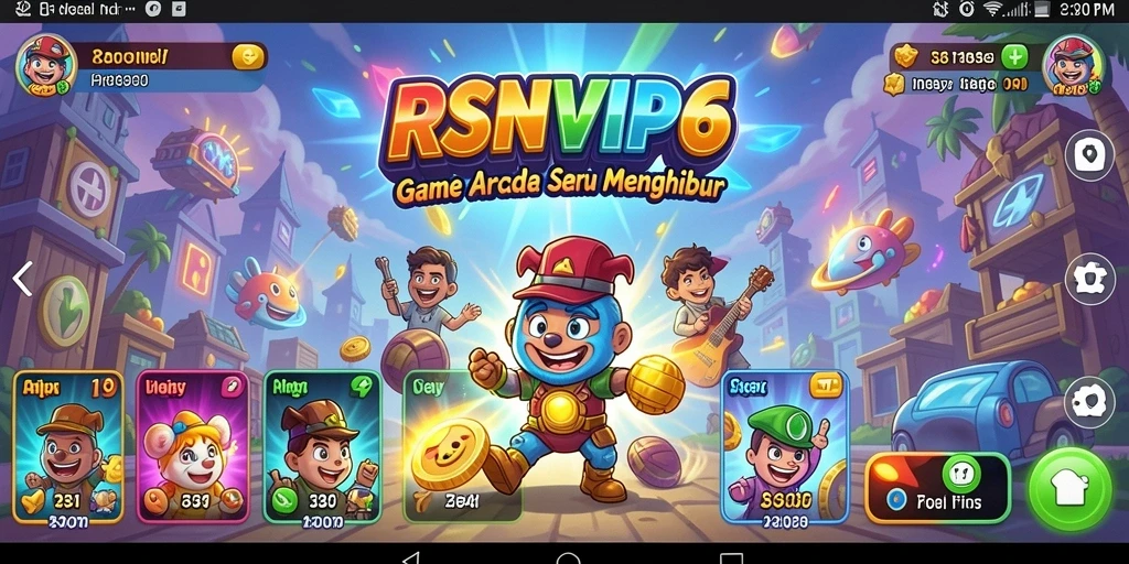 Tampilan gameplay RSNVIP6 yang mengasyikkan saat bermain Arcade.