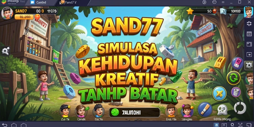Tampilan menarik dari gameplay SAND77 yang menunjukkan kreativitas tanpa batas.