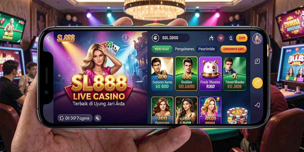 Tampilan gameplay SL888 yang menarik dan interaktif dalam Live Casino.