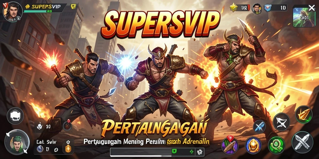 Tangkapan layar menarik dari SUPERSVIP saat pertarungan seru berlangsung.