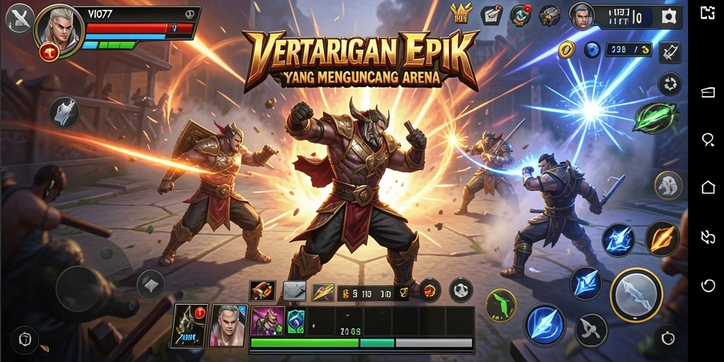 Gambaran gameplay Fighting yang seru dan mendebarkan di VIO77.